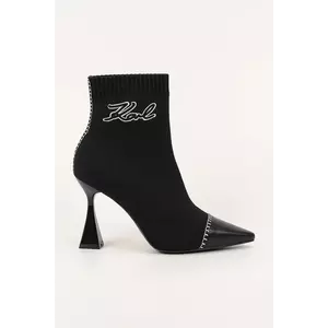 Karl Lagerfeld botine DEBUT II culoarea negru, cu toc drept, KL32062 imagine