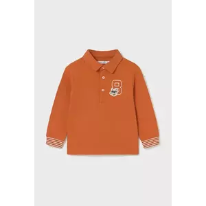 Mayoral tricou polo culoarea portocaliu, 2101 imagine
