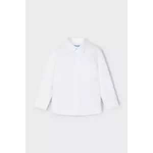Mayoral cămașă de bumbac pentru copii culoarea alb, 146 imagine