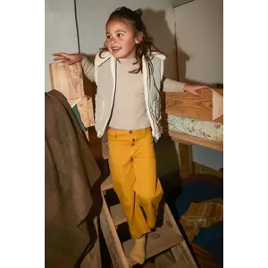 Mayoral pantaloni culoarea galben, uni, 4576 imagine