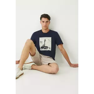 Medicine tricou din bumbac culoarea bleumarin, cu imprimeu imagine