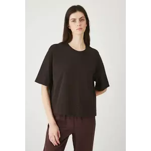 Medicine tricou din bumbac culoarea maro imagine