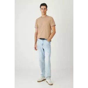 Medicine tricou culoarea bej, neted imagine