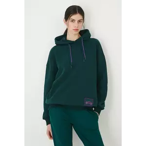 Medicine bluza culoarea verde, cu glugă, cu imprimeu imagine