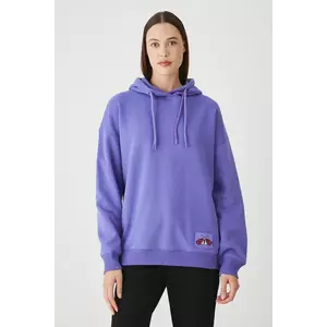 Medicine bluza culoarea violet, cu glugă, cu imprimeu imagine