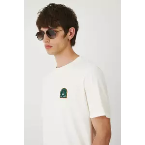 Medicine tricou din bumbac culoarea bej, cu imprimeu imagine