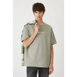 Medicine tricou din bumbac culoarea verde, cu imprimeu imagine