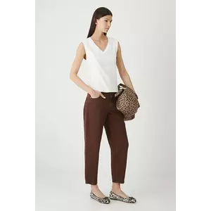 Medicine blugi din bumbac culoarea maro imagine