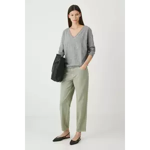 Medicine blugi din bumbac culoarea verde imagine