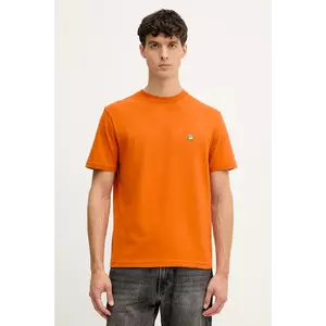 United Colors of Benetton tricou din bumbac culoarea verde, uni, 3MI5J1AF7 imagine