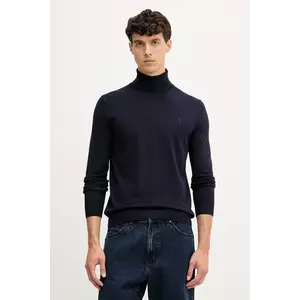 Trussardi pulover culoarea bleumarin, light, cu guler, M0178000019N imagine