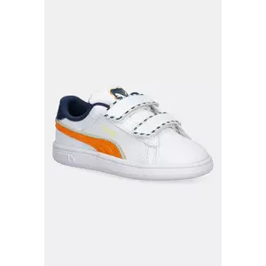 Puma sneakers pentru copii Puma Smash 3.0 Playdate V Inf culoarea alb, 402828 imagine