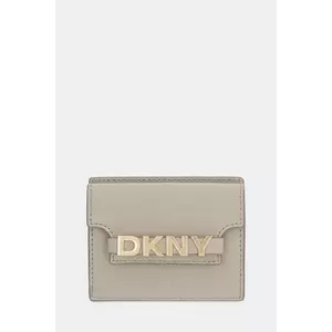 Dkny portofel de piele culoarea bej, R52ZKM22 imagine
