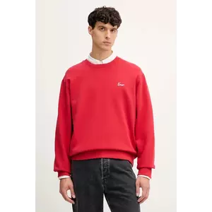 Kenzo hanorac de bumbac culoarea roșu, cu imprimeu, FF65SW2594MF imagine