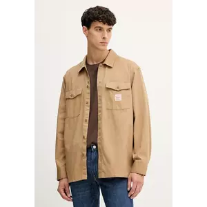 Levi's cămașă din bumbac culoarea maro, relaxed, 003O2 imagine