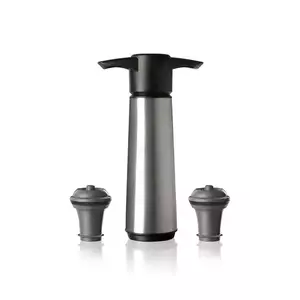 Vacu Vin pompă de vid și dop Wine Saver 8, 5 x 22, 3 x 4, 3 cm 3-pack culoarea gri imagine