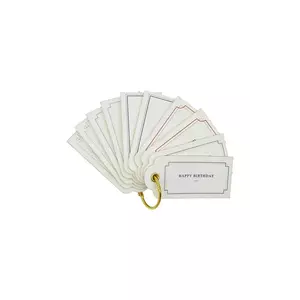 House Doctor set de etichete HDNila 4 cm 10-pack culoarea alb imagine