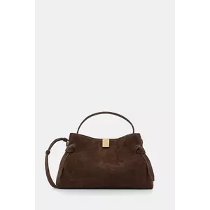 Yuzefi geantă de mână din piele întoarsă GYOZA culoare maro YUZCO-HB-GZ-S004 imagine