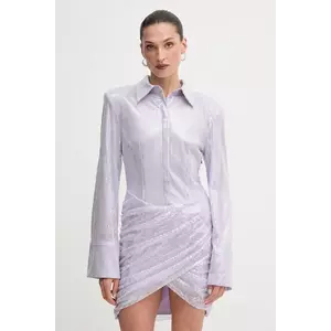 Rotate rochie culoarea violet, mini, mulată, 1143521657 imagine