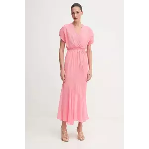 Never Fully Dressed rochie culoarea roz, maxi, drept, NFDDR2845 imagine
