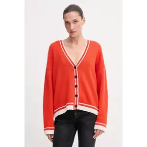 MSGM cardigan din lână culoarea portocaliu, light, 3941MDM218.257785 imagine
