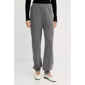 MSGM pantaloni de trening de lână culoarea gri, melanj, 3941MDP190.257785 imagine