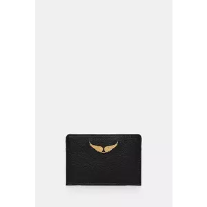 ZADIG&VOLTAIRE carcasă din piele culoarea negru, LWSG00001 imagine