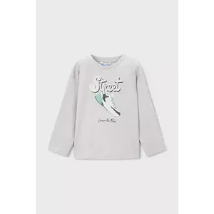 Mayoral longsleeve din bumbac culoarea gri, 4079 imagine
