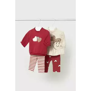 Mayoral Newborn compleu bebe culoarea rosu, 2710 imagine