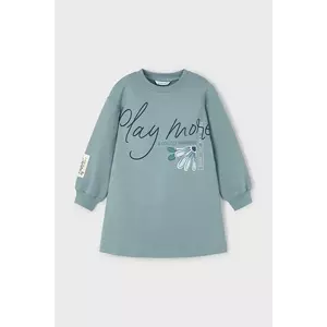 Mayoral rochie fete culoarea turcoaz, mini, drept, 4929 imagine