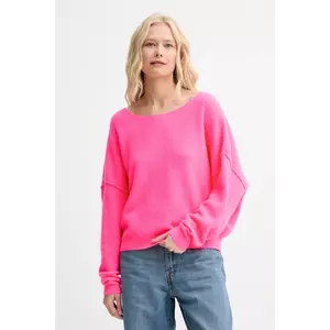 American Vintage pulover din amestec de lână PULL ML COL BATEAU culoarea roz, light, DAM225 imagine