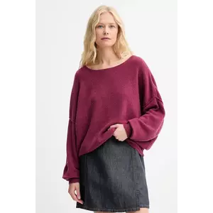 American Vintage pulover din amestec de lână PULL ML COL BATEAU culoarea roz, light, DAM225 imagine