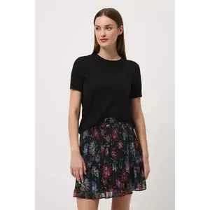 Medicine fustă culoarea negru, mini, evazati imagine