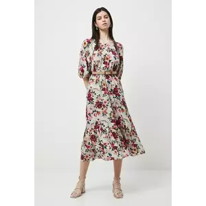 Medicine rochie culoarea bej, midi, evazati imagine