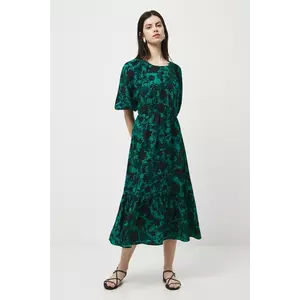 Medicine rochie culoarea verde, midi, evazati imagine