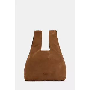 MSGM geantă de mână din piele întoarsă culoarea maro, 3941MDZ65.966 imagine