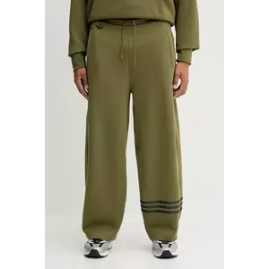 adidas Originals pantaloni de trening Neuclassics culoarea verde, cu imprimeu, JW5444 imagine