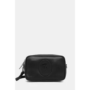 Trussardi poșetă de piele culoarea negru, Z646E006027N imagine