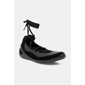 Ecco balerini de piele BIOM Lite Lace-Up culoarea negru, 802453-51052 imagine