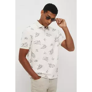 Medicine tricou polo culoarea bej, modelator imagine