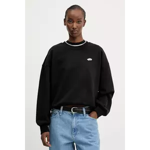Vans hanorac de bumbac femei, culoarea negru, uni, VN000P5XBLK1 imagine