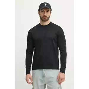 Paul&Shark longsleeve din bumbac culoarea negru, uni, 25411016 imagine