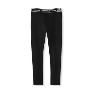 Karl Lagerfeld leggins copii culoarea negru, uni, Z30452 imagine