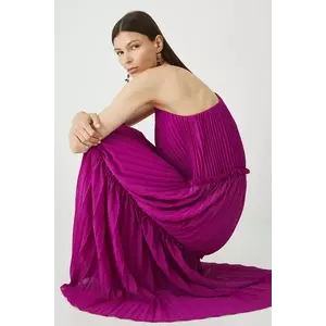 Medicine rochie culoarea violet, maxi, oversize imagine