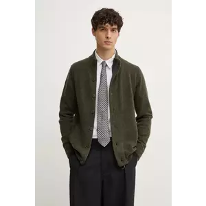 Barbour cardigan din lana culoarea verde imagine