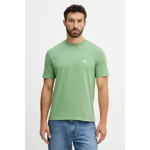 United Colors of Benetton tricou din bumbac culoarea verde, uni, 3MI5J1AF7 imagine