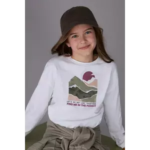 Mayoral longsleeve din bumbac culoarea bej, 7024 imagine