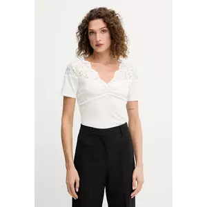 Morgan tricou culoarea bej, DELINE imagine