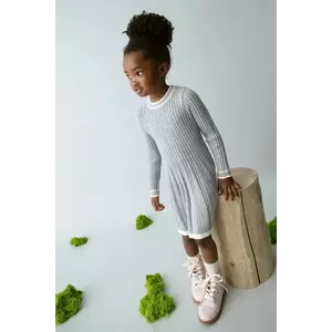 Mayoral rochie fete culoarea gri, mini, evazați, 4920 imagine