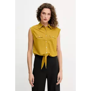 Morgan cămașă culoarea galben, cu guler clasic, regular, DAROD imagine